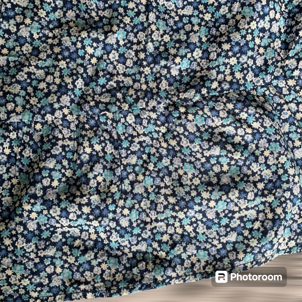 PLANET GOLD NWT! Women’s PLUS Babydoll Dress Blue/White Floral Tiered Flowy 3X‎ - Picture 10 of 12
